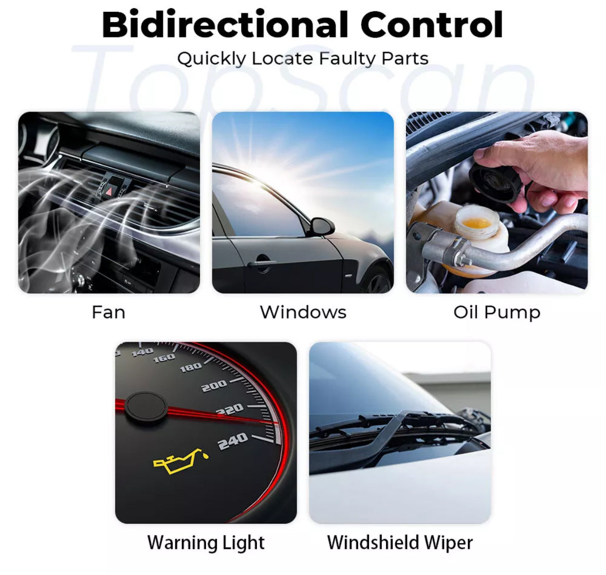 TOPDON TOPSCAN OBD2 Scanner Code Reader Full System Car Diagnostic Tool