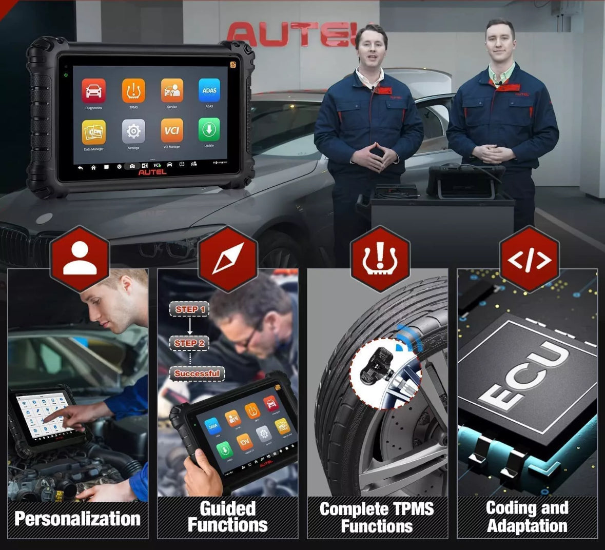 Autel Maxisys MS906Pro-TS Diagnostic Scanner Full Complete TPMS Servics Program