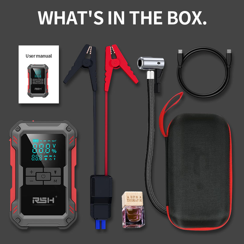 RSH Multi-Jump Starter Ultra safe jump starter with tire inflator JS800