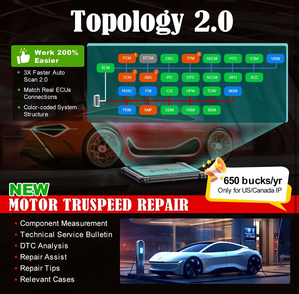 Autel MaxiSys Ultra EV 2025 TOP Diagnostic 5-in-1 VCMI Programming Tool