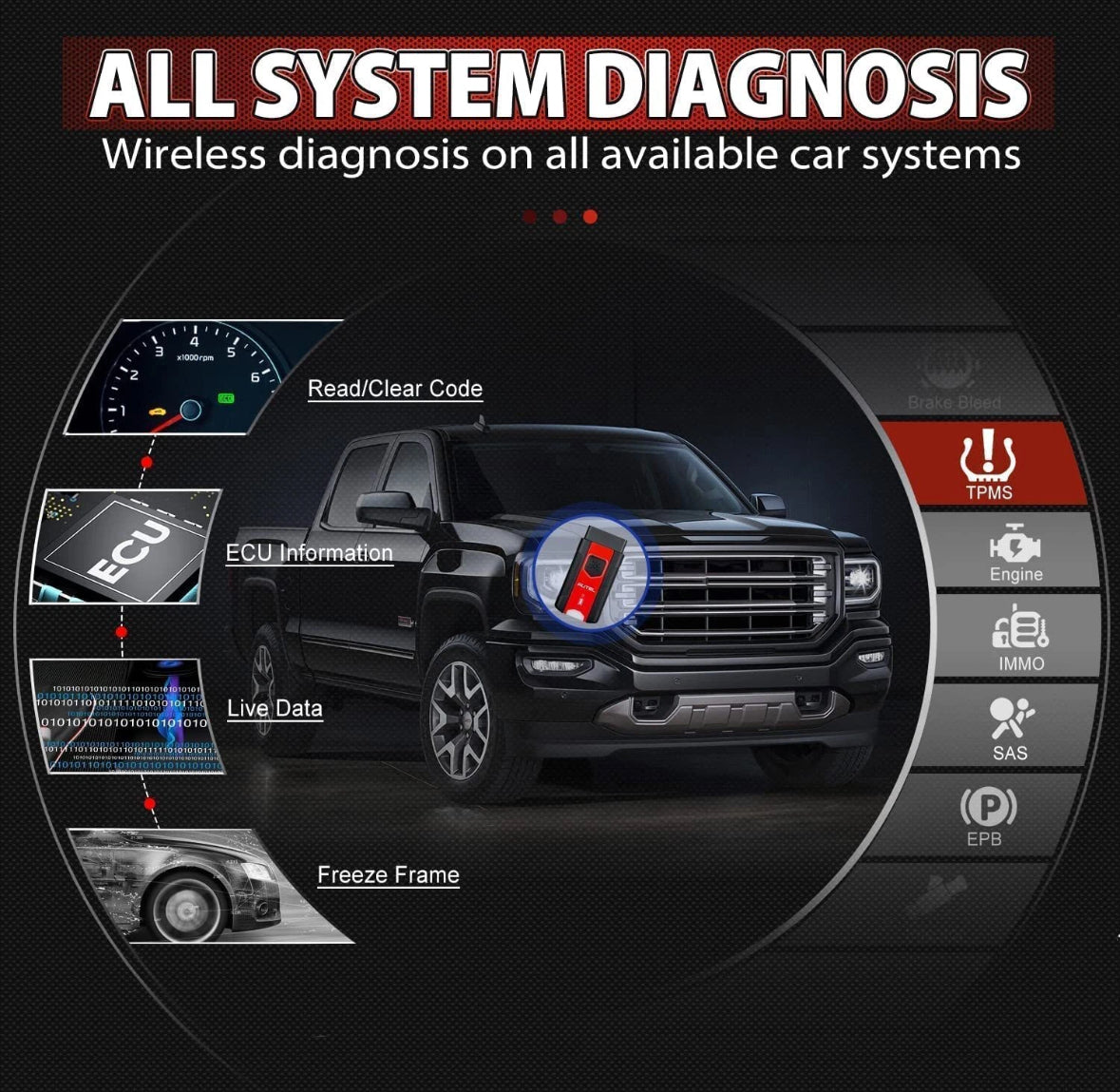 Autel Maxisys MS906Pro-TS Diagnostic Scanner Full Complete TPMS Servics Program