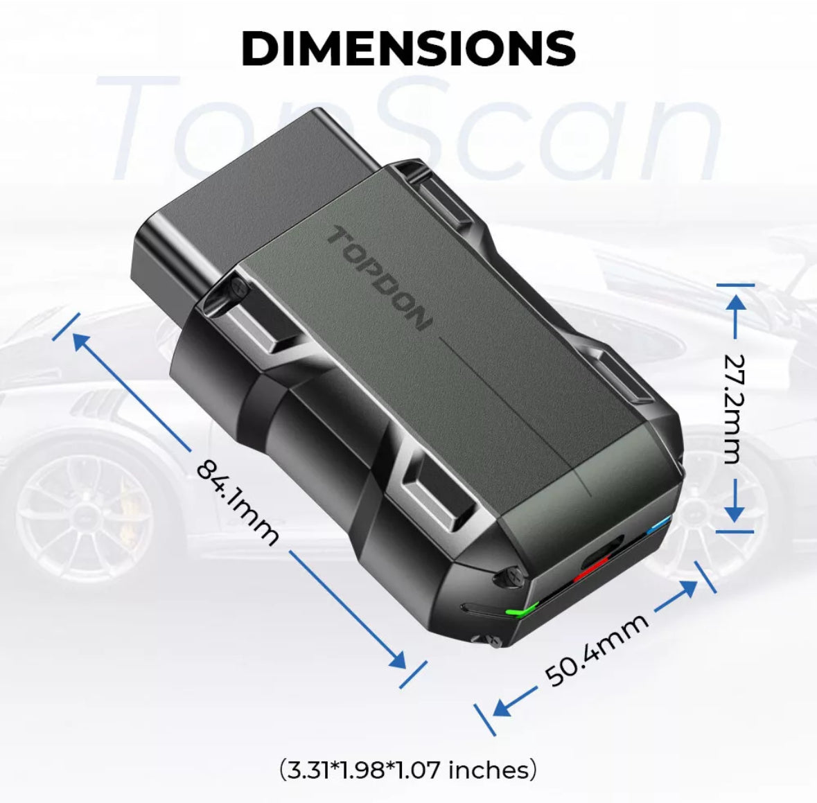 TOPDON TOPSCAN OBD2 Scanner Code Reader Full System Car Diagnostic Tool