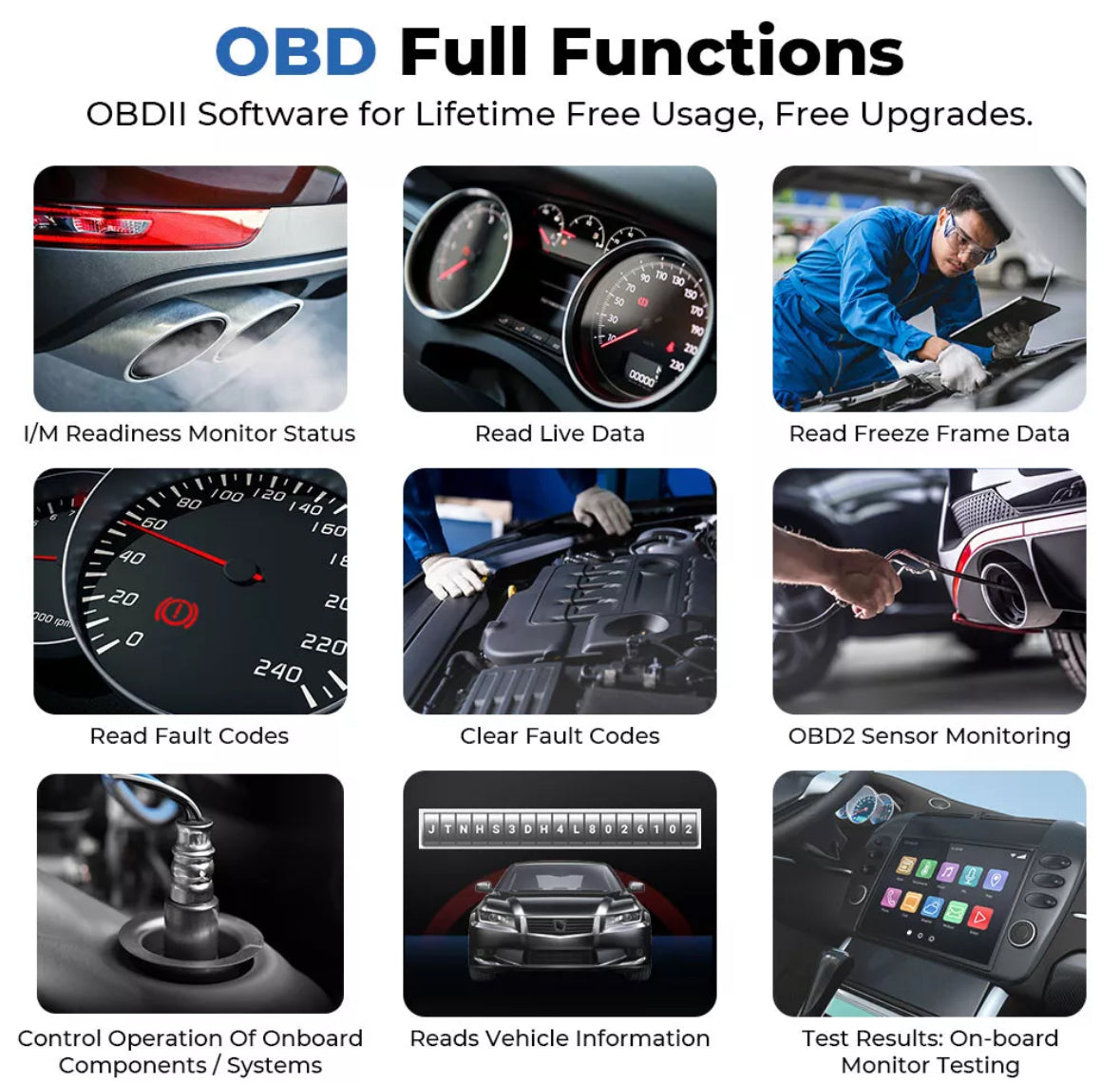 TOPDON TOPSCAN OBD2 Scanner Code Reader Full System Car Diagnostic Tool