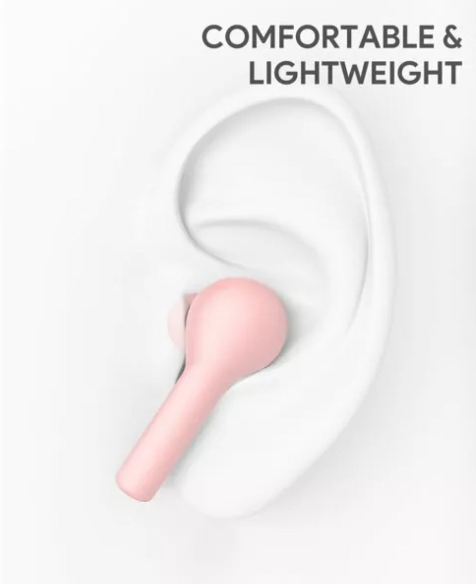 AUKEY True Wireless Earbuds, Bluetooth 5 Headphones with Immersive Sound, 30-Hours Playtime, USB C Quick Charge, IPX6 Water-Resistant, Noise Cancelling Mics Earphones for iPhone and Android