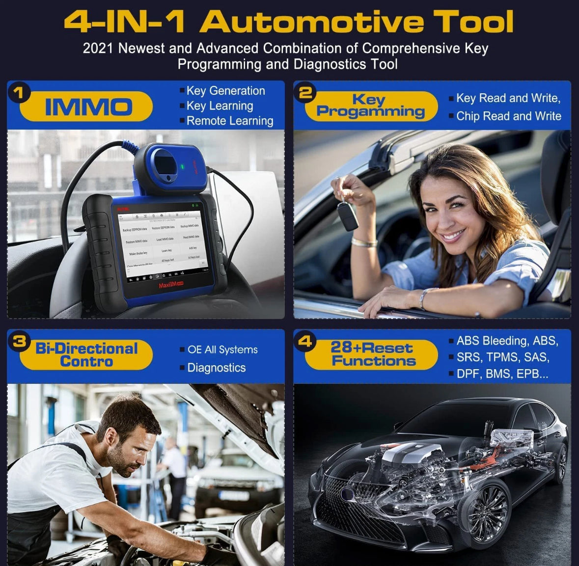 Autel MaxiIM IM508S XP200 Advanced Diagnostic Scanner &Key Programming Tool,1 Year Free Update