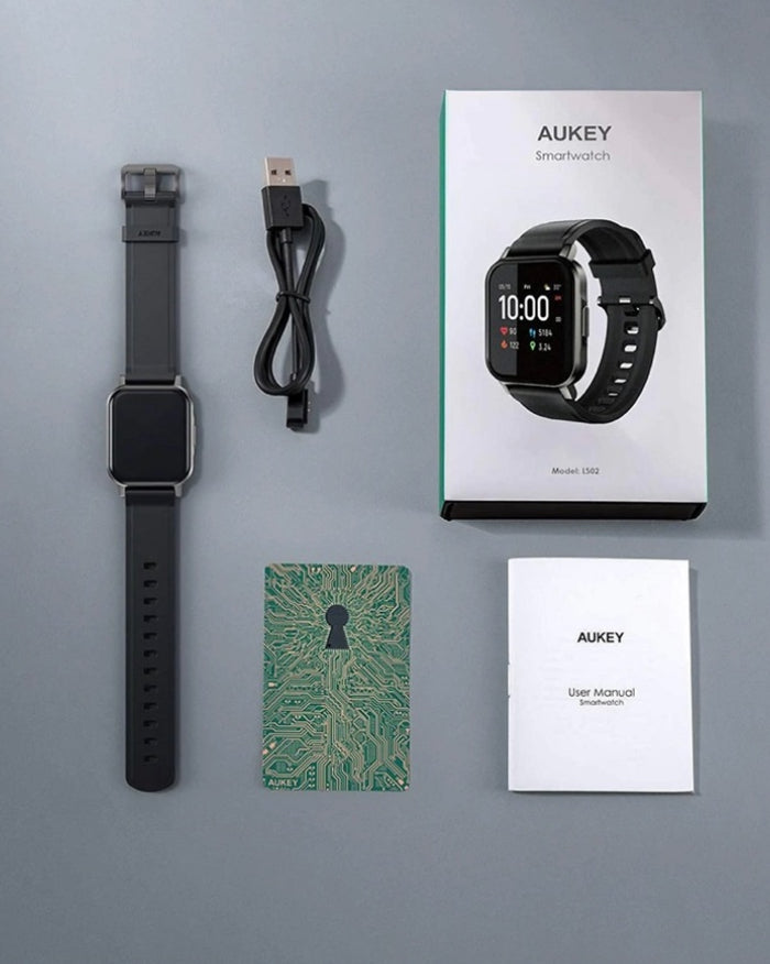 Aukey Smart Watch Men Women Fitness Tracker Heart Rate Watch for iOS Android