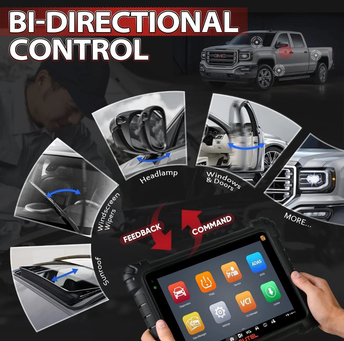 Autel Maxisys MS906Pro-TS Diagnostic Scanner Full Complete TPMS Servics Program