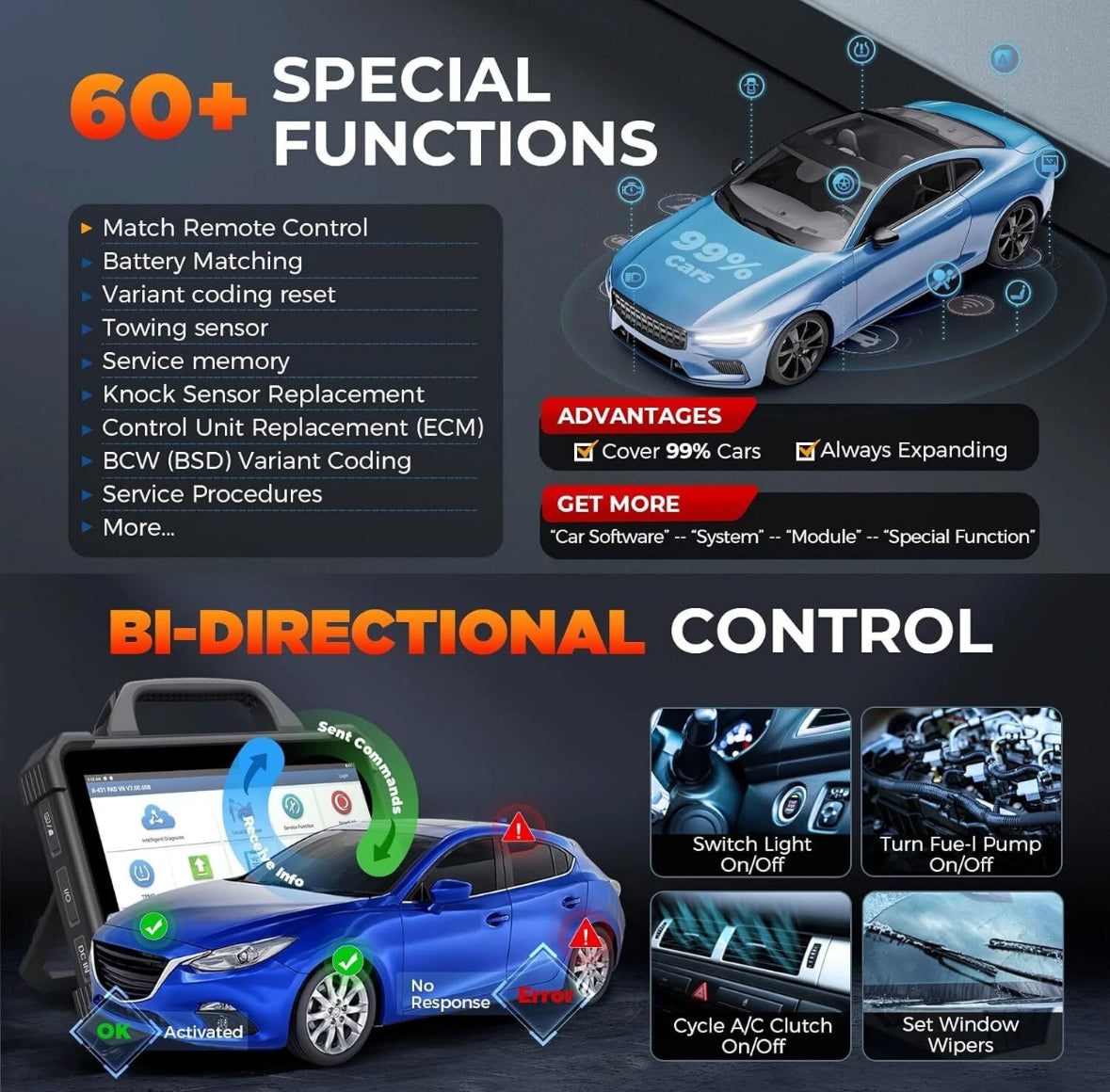 LAUNCH X431 PAD VII ELITE PAD7 PRO Diagnostic Scan Key Programming Coding & 2 Years Free Update