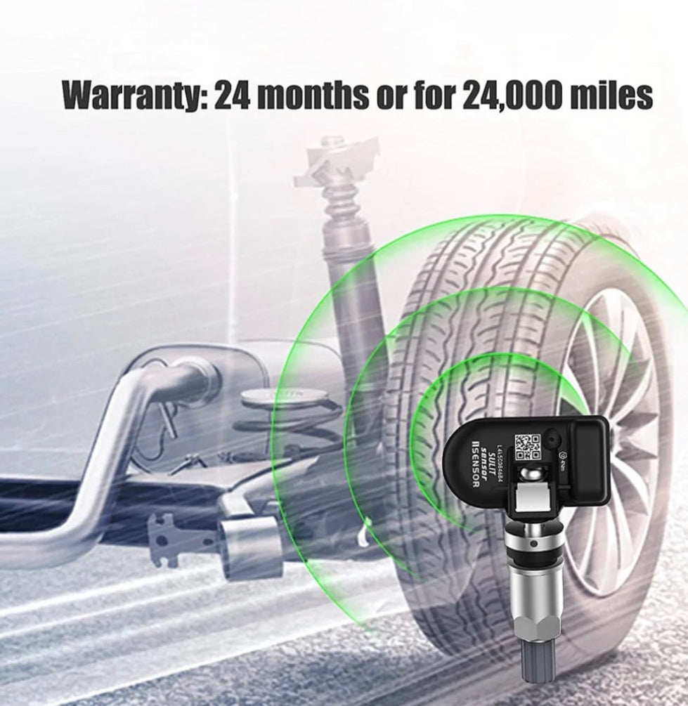 CGSULIT 315MHz&433MHz TPMS Universal Programmable Sensor with Aluminum Valve