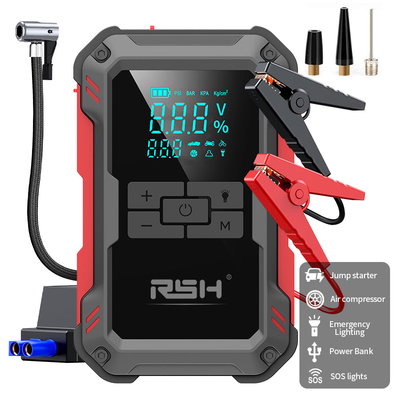 RSH Multi-Jump Starter Ultra safe jump starter with tire inflator JS800