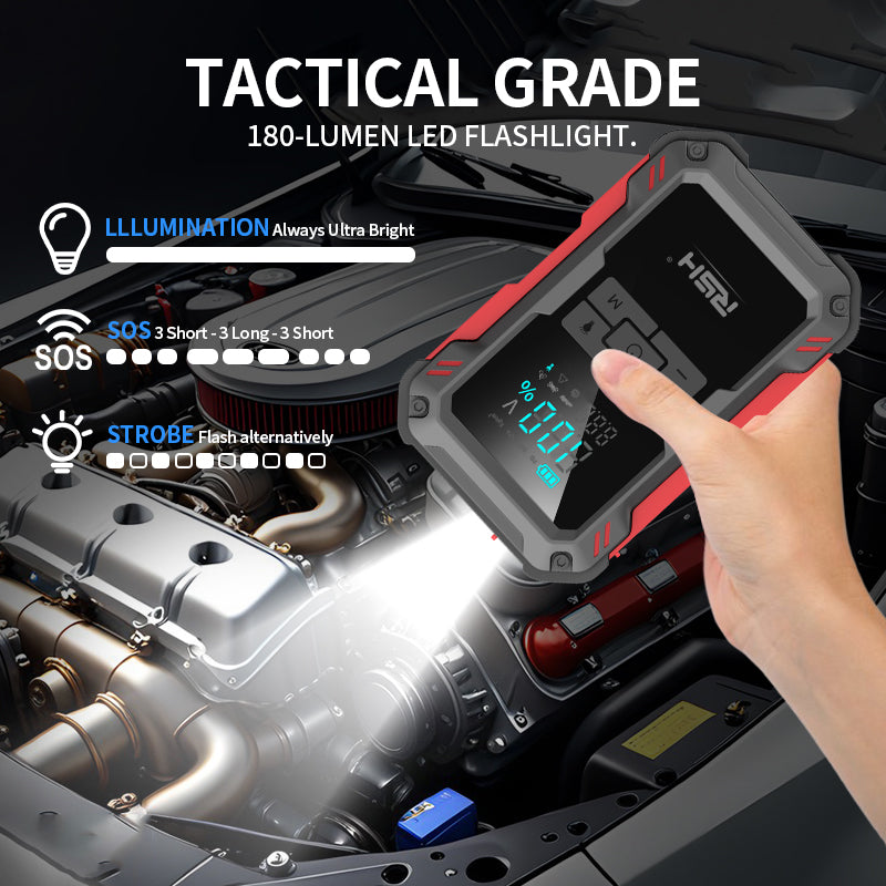 RSH Multi-Jump Starter Ultra safe jump starter with tire inflator JS800