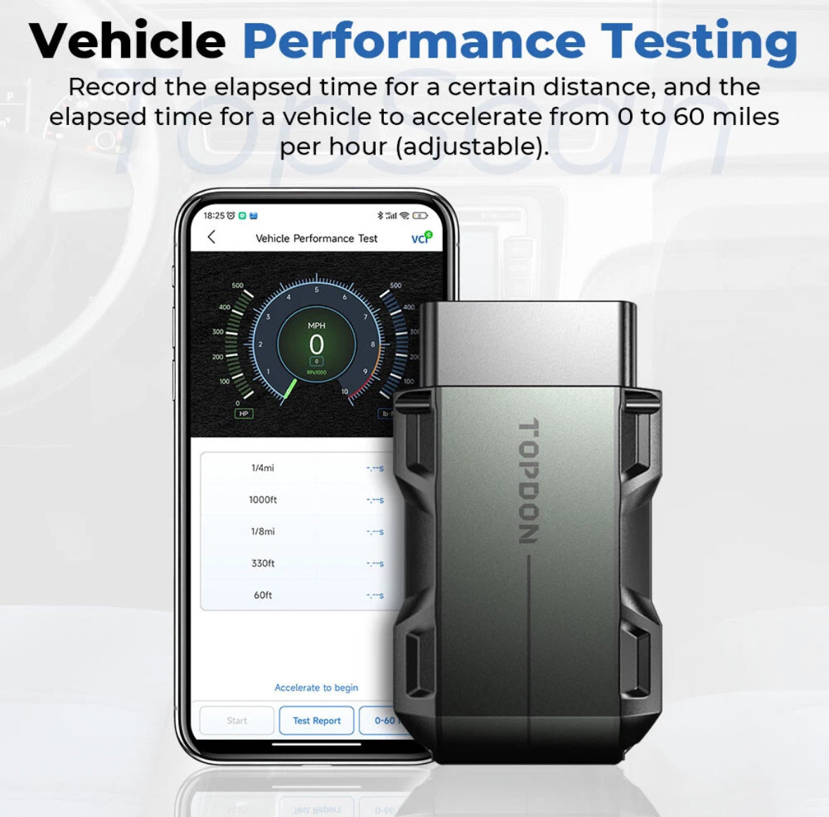 TOPDON TOPSCAN OBD2 Scanner Code Reader Full System Car Diagnostic Tool