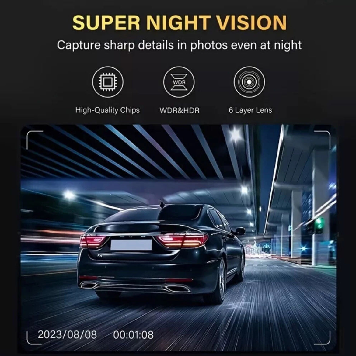 Special Savings, 4 Channel Dash Cam, 1080P Car Camera, Front Rear Left Right, IR Night Vision, Loop Recording, Motion Detection, Full HD, Vehicle Camera Clearance & Promo | Plastic, Black,32GB