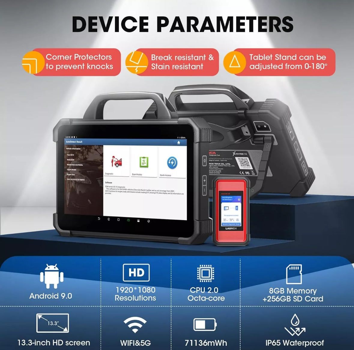 LAUNCH X431 PAD VII ELITE PAD7 PRO Diagnostic Scan Key Programming Coding & 2 Years Free Update