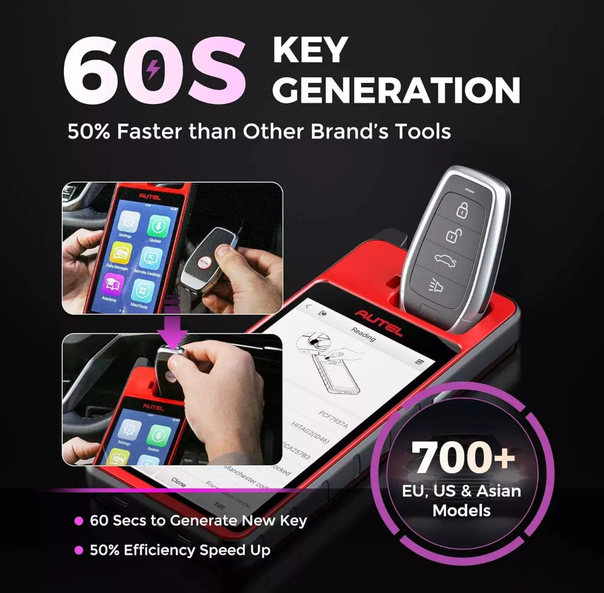 Autel MaxiIM KM100X KM100E Auto VIN IMMO Key Programming Diagnostic Scanner Tool