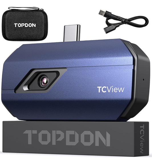 TOPDON TC001 Thermal Camera for Android, Super IR 512x384 High Resolution, Thermal Imaging Camera, Thermal Imager - Optimized Temperature Accuracy, Works for Smartphones and Tablets & PC(not for iOS)