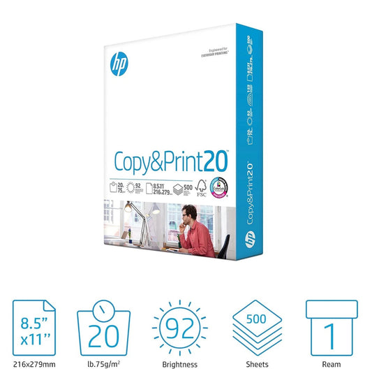 8.5x11 Printer Paper, A4, 40lb, 92 Bright, 500 Sheets, FSC Certified