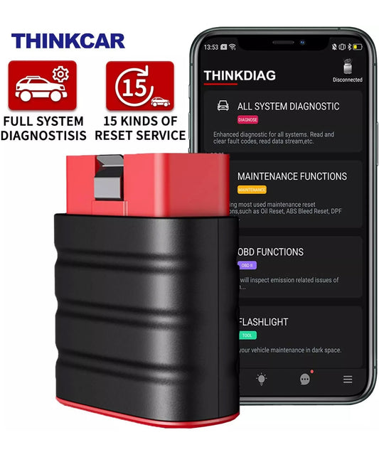 ThinkDriver Bluetooth Code Reader,OBD2 Scanner Diagnostic Tool for iOS Android