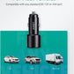 AUKEY Car Charger Adapter,36W Metal Dual USB Fast Car Charger with Blue LED
