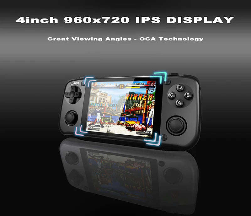 UNICO Game Pocket Player with 40 SNK Classic Games Pre-Installed, Handheld Gaming Console, 3500mAh Rechargeable Battery, Pick up and Play, Ideal for Casual Gamers and Nostalgic Enthusiasts