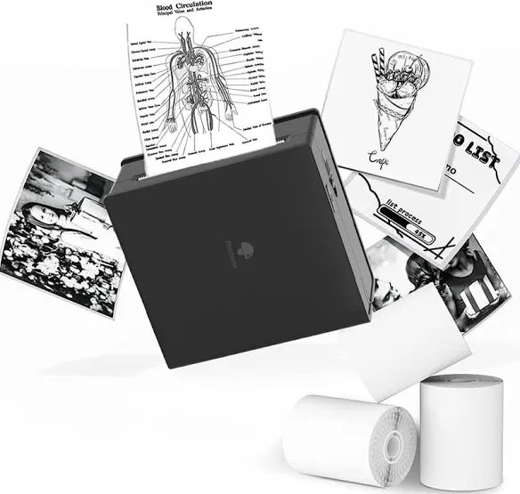 Phomemo Sticker Printer - M02 Label Maker Portable Bluetooth Thermal Sticker Printer for Notes, Gifts, Journals, Planners, Scrapbooking, and Creative Projects
