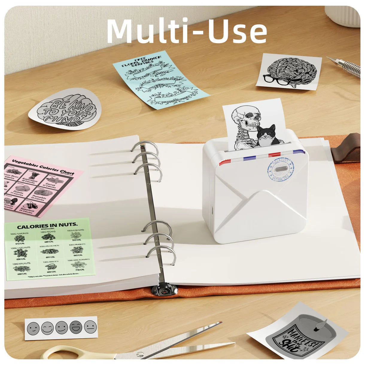 Phomemo M02S Mobile Mini Bluetooth Pocket Printer Compatible with iOS & Android