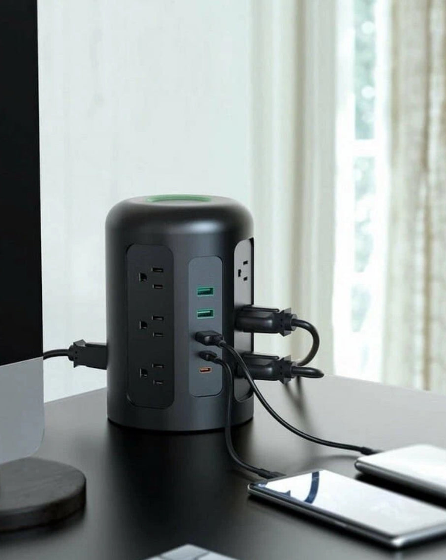 AUKEY PowerHub XL 12 Socket Power Hub AC USB USB-C Surge Protector PA-S24
