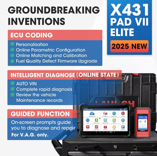 LAUNCH X431 PAD VII ELITE PAD7 PRO Diagnostic Scan Key Programming Coding & 2 Years Free Update