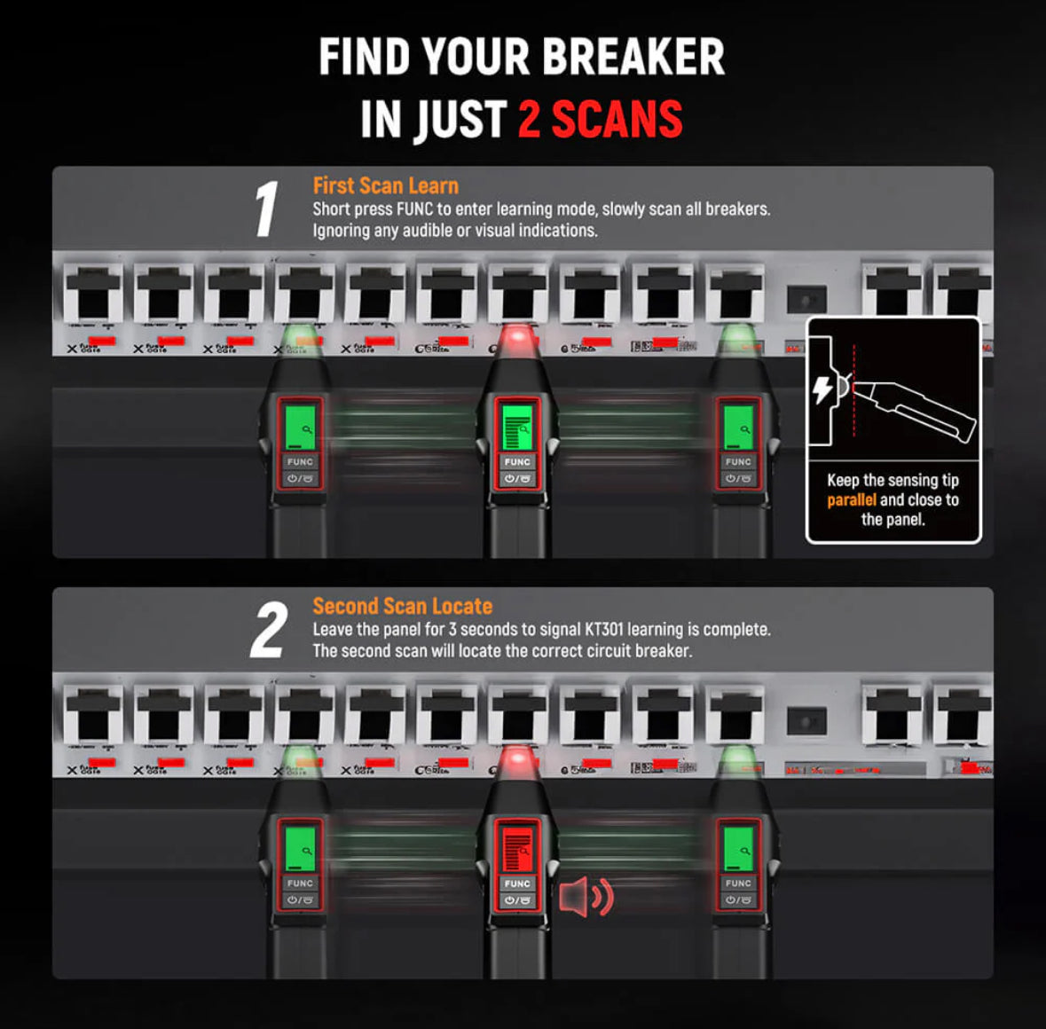 KAIWEETS KT301P CIRCUIT BREAKER FINDER