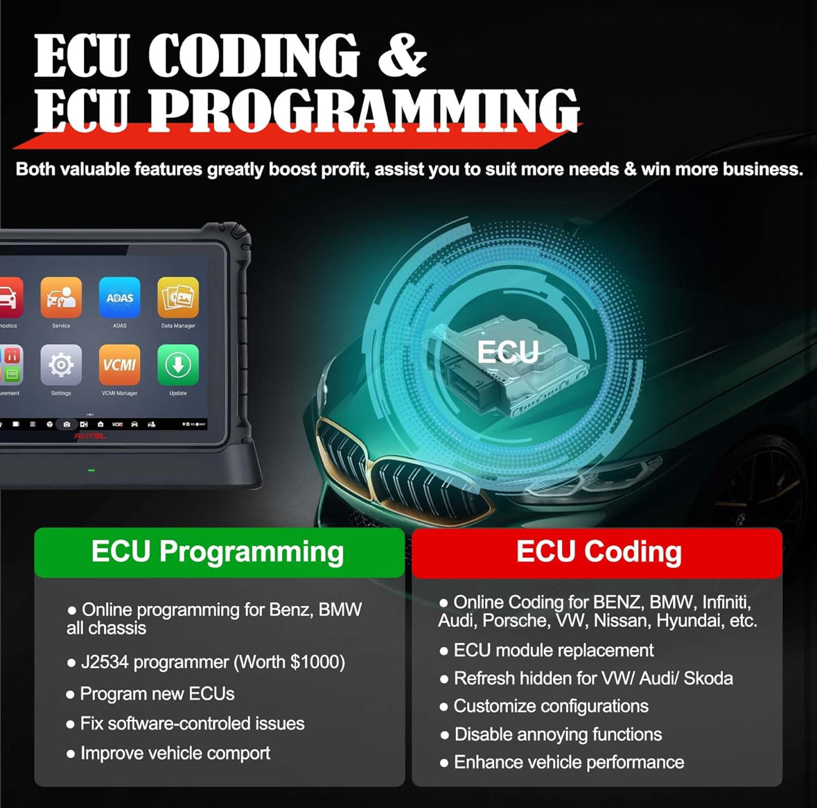 Autel MaxiSys Ultra EV 2025 TOP Diagnostic 5-in-1 VCMI Programming Tool