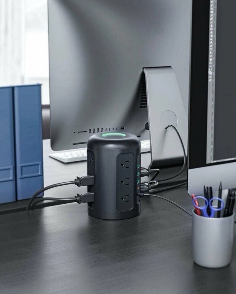 AUKEY PowerHub XL 12 Socket Power Hub AC USB USB-C Surge Protector PA-S24