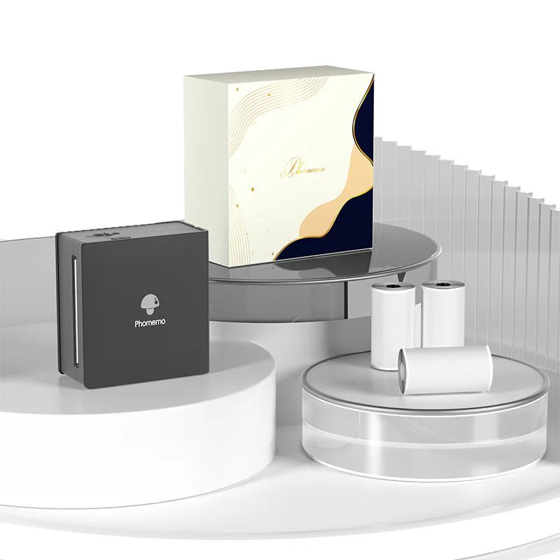 Phomemo Sticker Printer - M02 Label Maker Portable Bluetooth Thermal Sticker Printer for Notes, Gifts, Journals, Planners, Scrapbooking, and Creative Projects