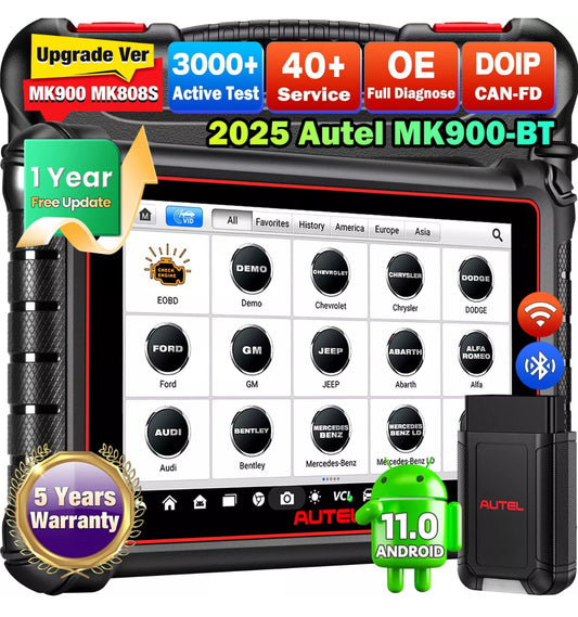 Autel MaxiCOM MK900BT PRO Full System Bidirectional OBD2 Scanner Tool & 1 Year Free Update