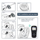 CGSULIT 315MHz&433MHz TPMS Universal Programmable Sensor with Aluminum Valve
