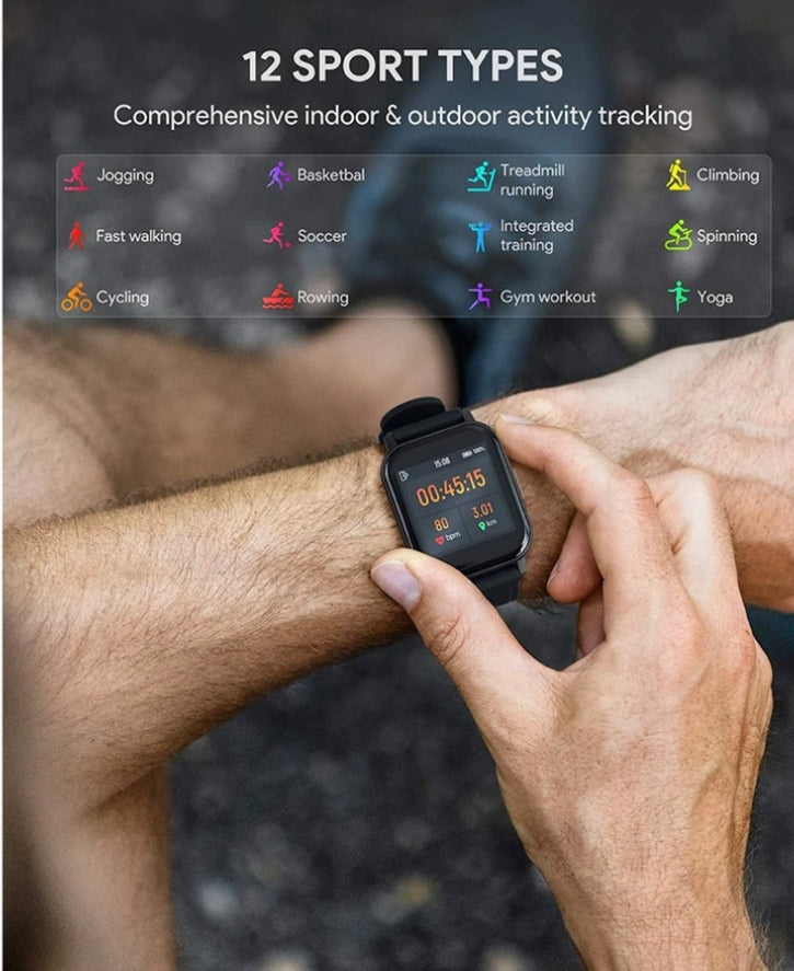 Aukey Smart Watch Men Women Fitness Tracker Heart Rate Watch for iOS Android