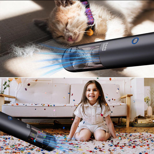 Minthouz Car Vacuum Cleaner Handheld Vacuum 15000Pa, Powerful Cordless 120W, Ultra Lightweight Portable Mini Hand Vacuum Rechargeable with Type-C Cable and LED/SOS Light for Car/Home/Pet Hair
