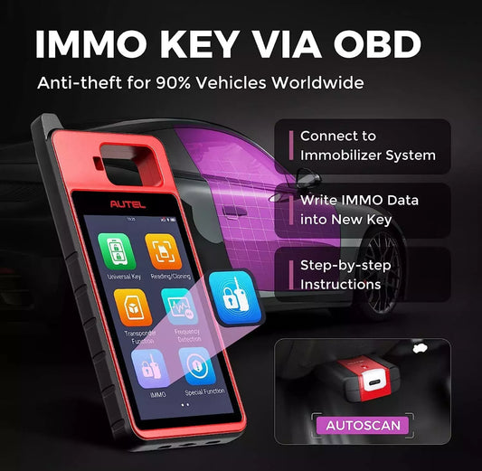 Autel MaxiIM KM100X KM100E Auto VIN IMMO Key Programming Diagnostic Scanner Tool