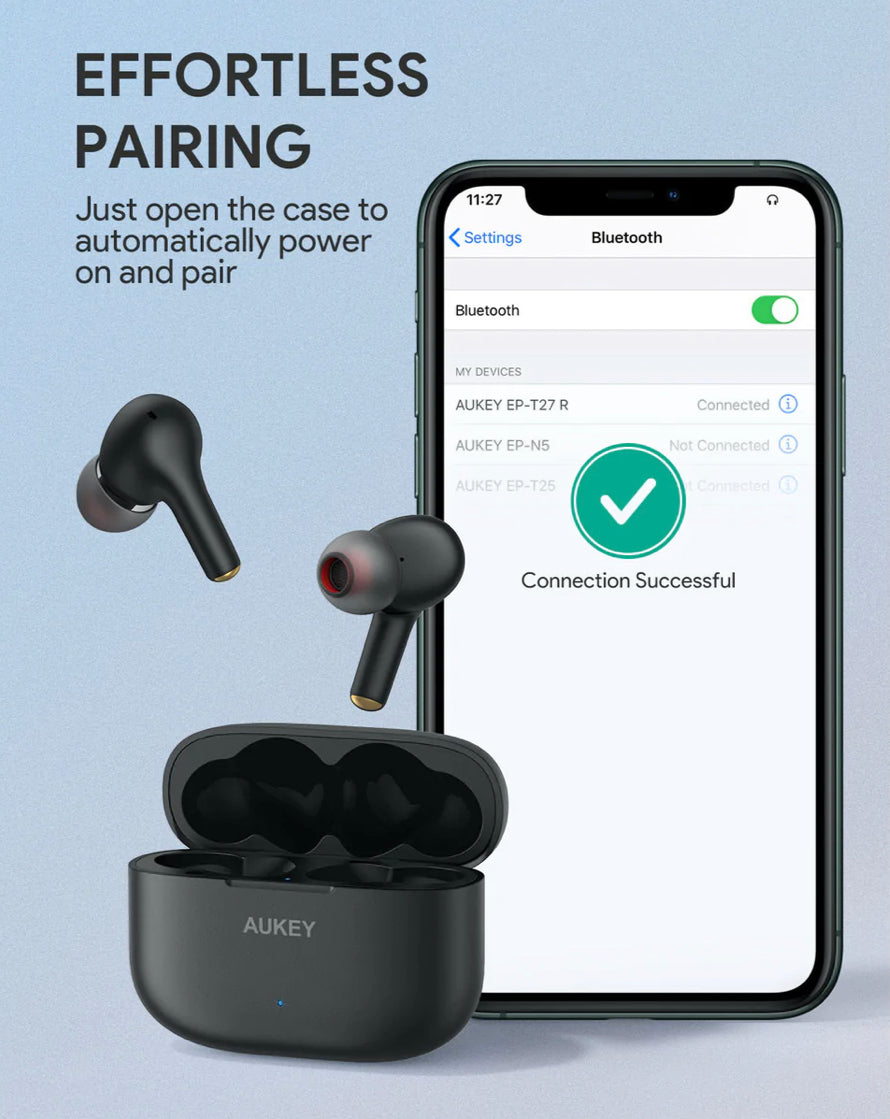 AUKEY EP-T27 Soundstream Wireless Earbuds Noise Cancelling IPX7